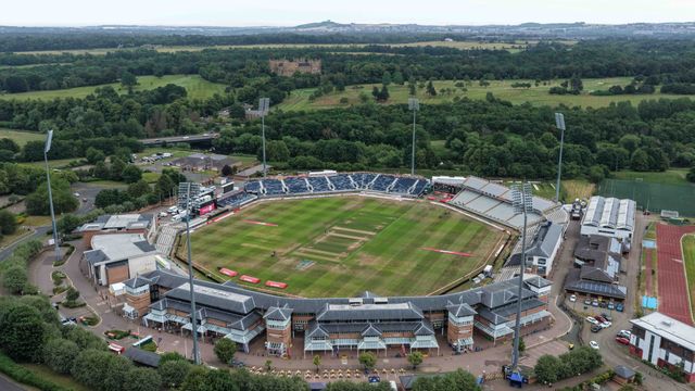 An aerial view of The Banks Homes Riverside Stadium during the First Vitality T20 International match England vs India at Banks Homes Riverside Stadium, Chester-le-street, United Kingdom on 01 July 2026

(Photo by Mark Cosgrove/News Images)