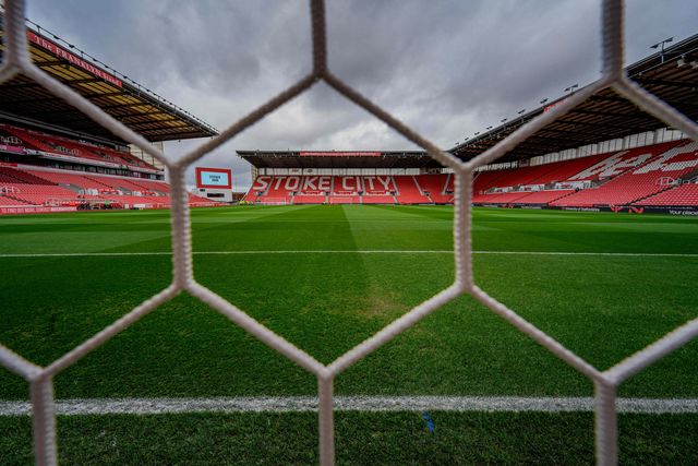 A general view of the pitch and stands during the Sky Bet Championship match Stoke City vs Sheffield Wednesday at Bet365 Stadium, Stoke On Trent, United Kingdom on 03 April 2026

(Photo by Maynard Manyowa/News Images)