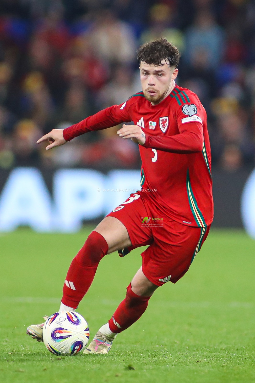 Neco Williams of Wales during the FIFA World Cup Qualifiers Group J match Wales vs Kazakhstan at Cardiff City Stadium, Cardiff, United Kingdom, 22nd March 2025

(Photo by Andrew Lewis/News Images)