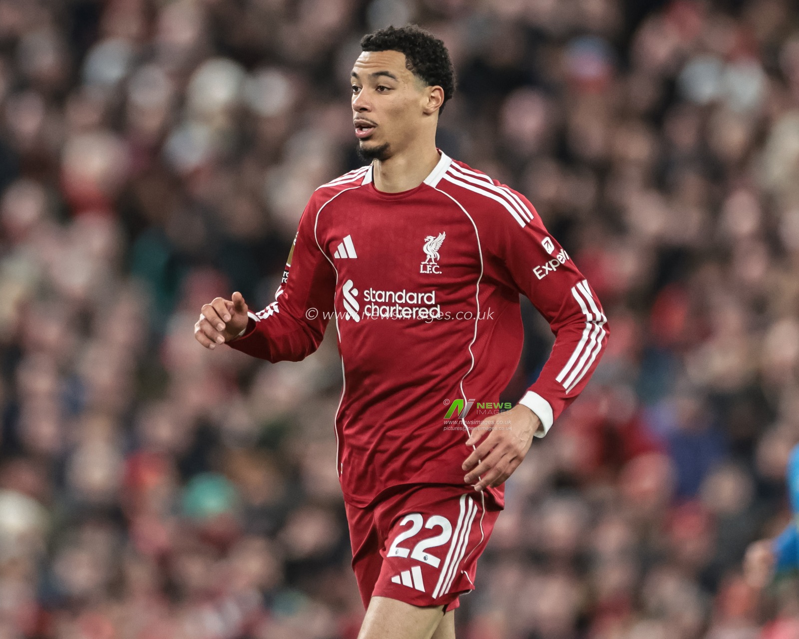 Hugo Ekitike of Liverpool during the Premier League match Liverpool vs Wolverhampton Wanderers at Anfield, Liverpool, United Kingdom, 27th December 2025

(Photo by Mark Cosgrove/News Images)

*** GER AUT SUI OUT ***