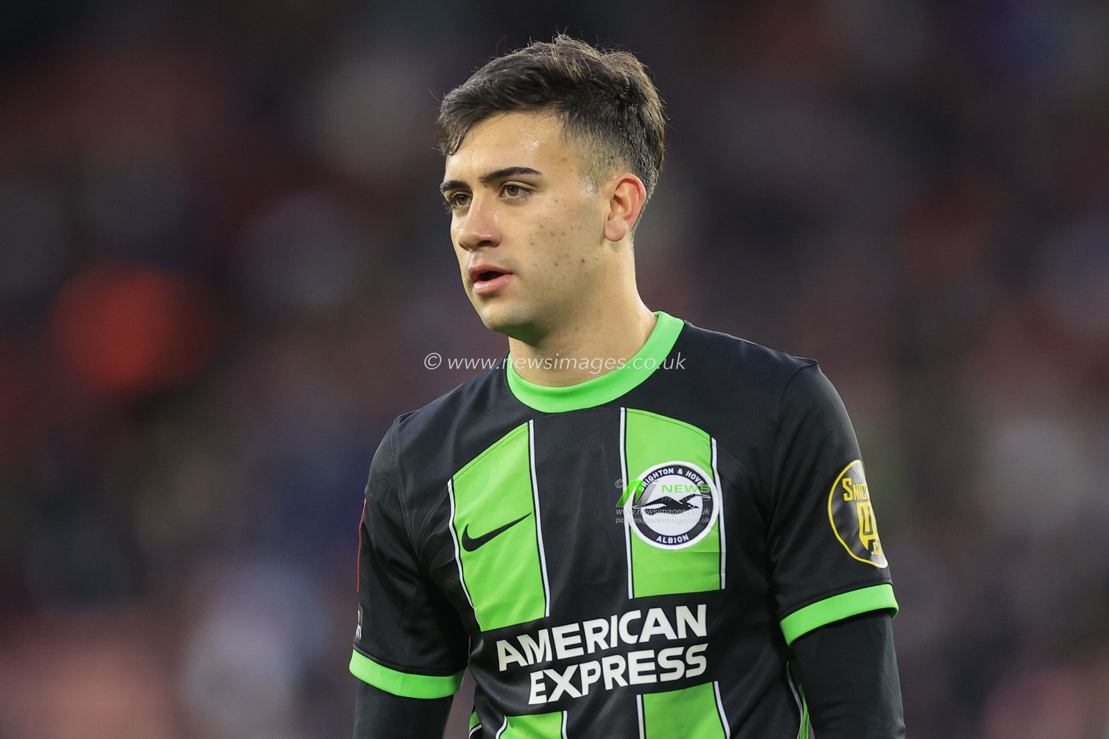Facundo Buonanotte of Brighton & Hove Albion during the Emirates FA Cup Fourth Round match Sheffield United vs Brighton and Hove Albion at Bramall Lane, Sheffield, United Kingdom, 27th January 2024

(Photo by Conor Molloy/News Images)