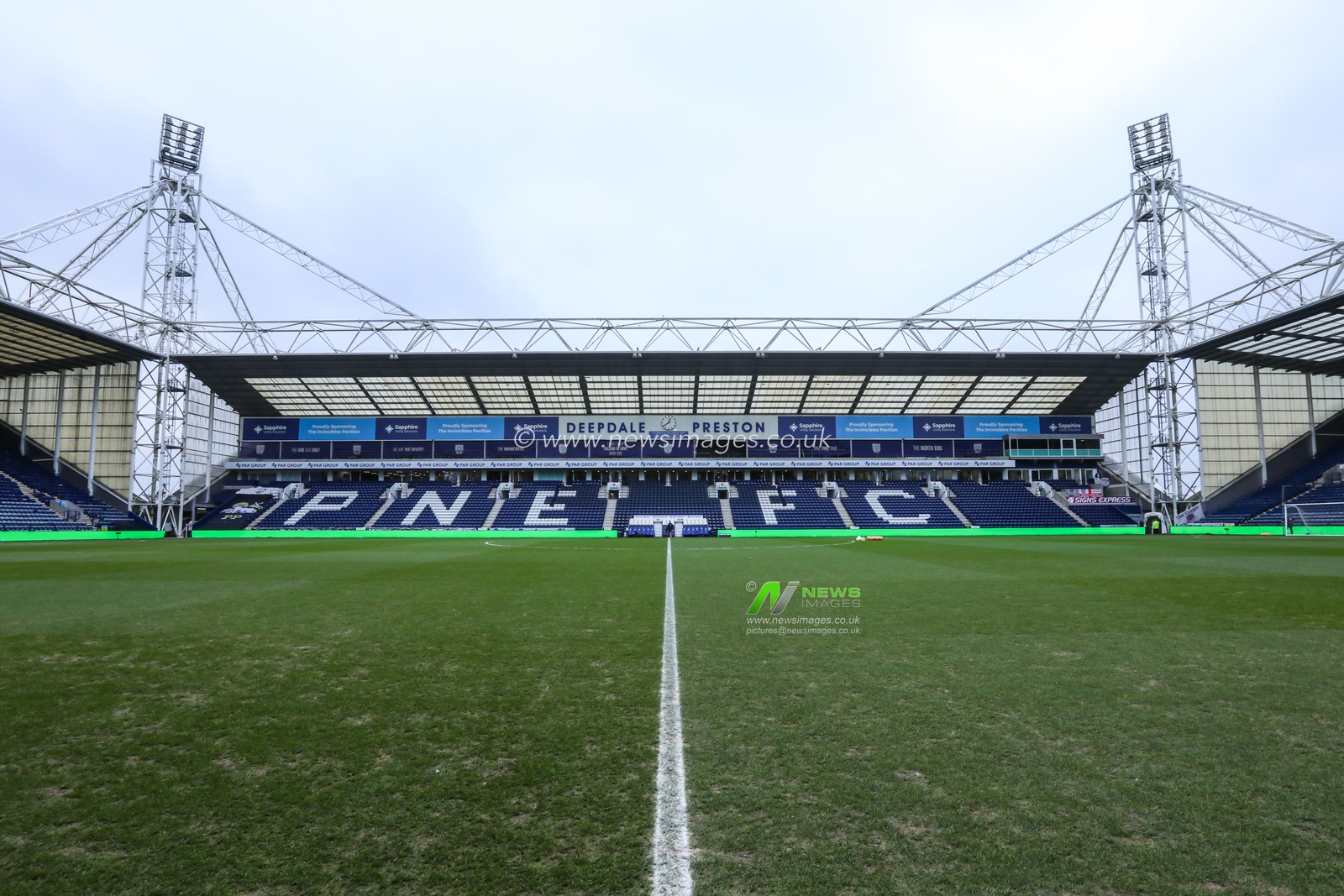 A general view of the Deepdale stadium ahead of the Emirates FA Cup match Preston North End vs Wycombe Wanderers at Deepdale, Preston, United Kingdom, 8th February 2025

(Photo by Jorge Horsted/News Images)