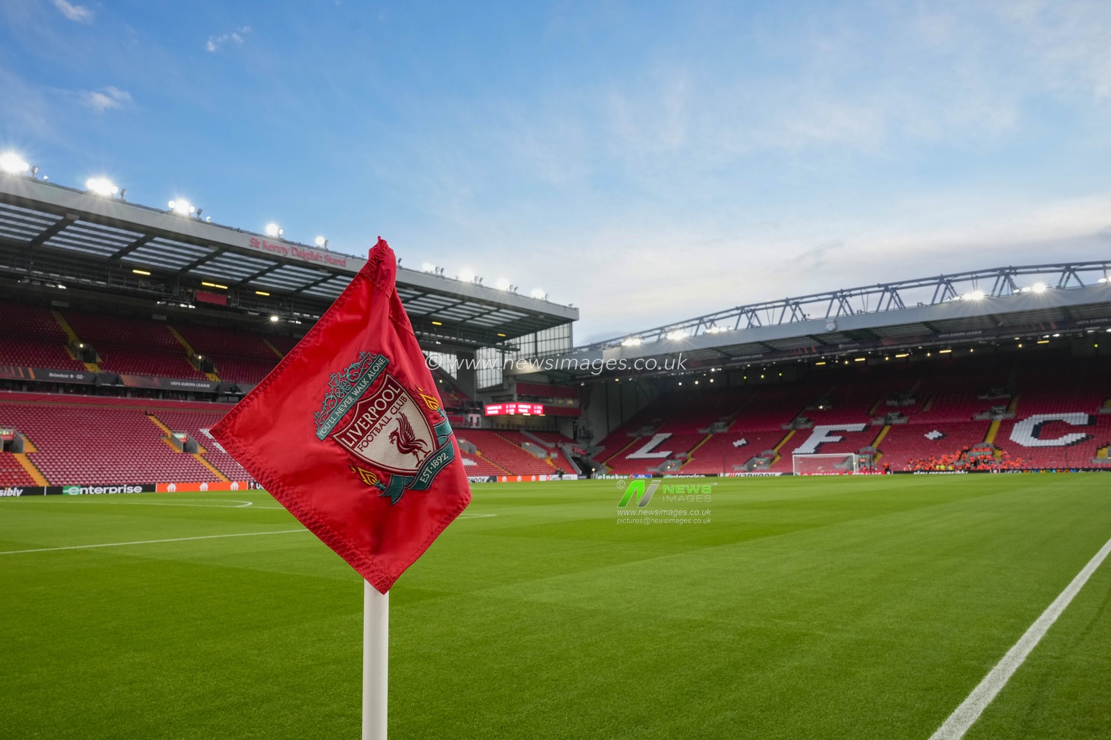 A general view of Anfield Stadium, home of Liverpool before the UEFA Europa League match Liverpool vs Toulouse at Anfield, Liverpool, United Kingdom, 26th October 2023

(Photo by Steve Flynn/News Images)