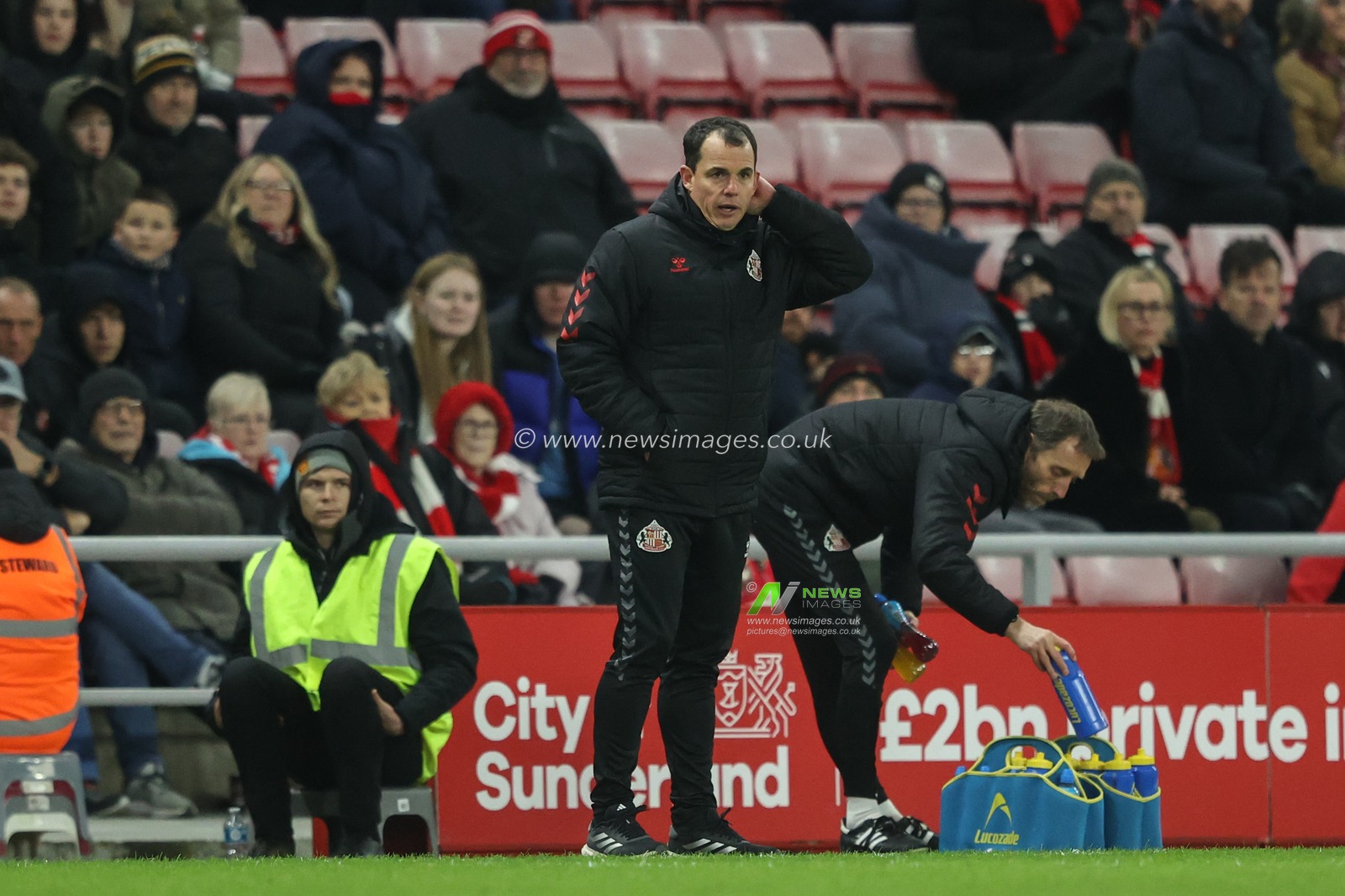 RÃ©gis Le Bris manager of Sunderland during the Sky Bet Championship match Sunderland vs Luton Town at Stadium Of Light, Sunderland, United Kingdom, 12th February 2025

(Photo by Alfie Cosgrove/News Images)