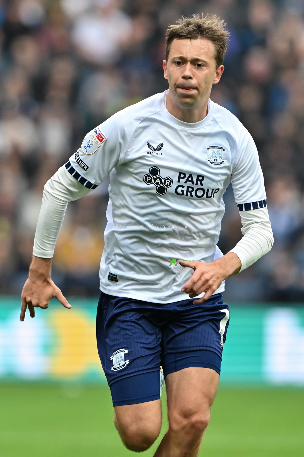 Mads FrÃ¸kjÃ¦r-Jensen of Preston North End during the Sky Bet Championship match Preston North End vs Blackburn Rovers at Deepdale, Preston, United Kingdom, 22nd September 2024

(Photo by Cody Froggatt/News Images)
