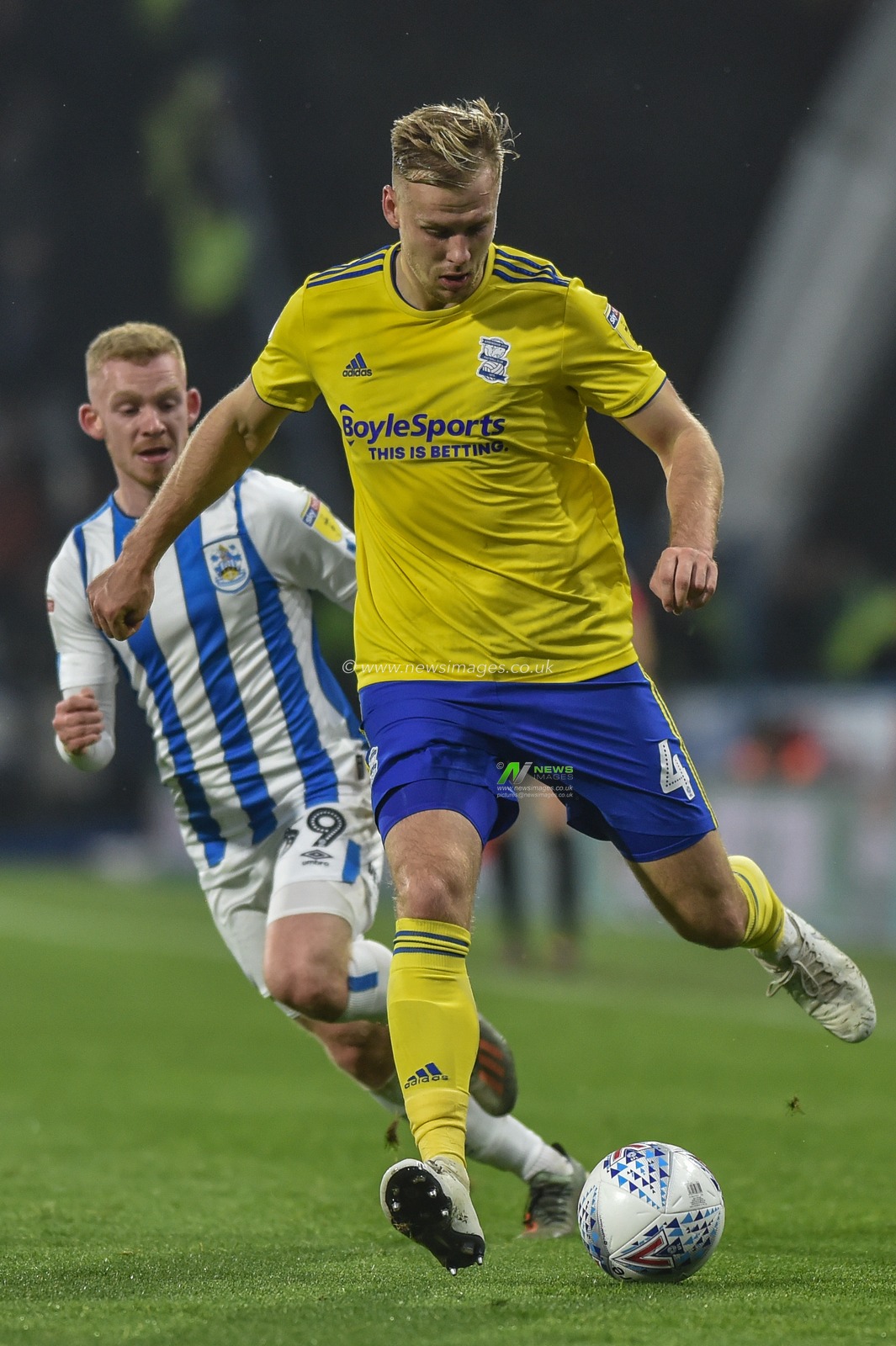 23rd November 2019, John Smith's Stadium, Huddersfield, England; Sky Bet Championship, Huddersfield Town v Birmingham City : Marc Roberts (4) of Birmingham City 

Credit: Dean Williams/News Images