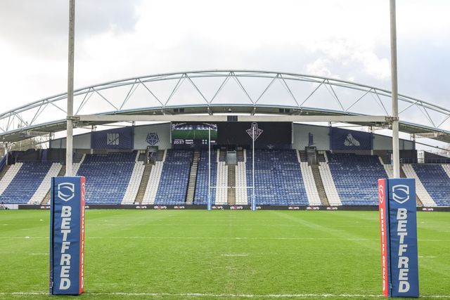 A general view of The Accu Stadium during the Betfred Super League Round 2 match Huddersfield Giants vs Wakefield Trinity at Accu Stadium, Huddersfield, United Kingdom on 22 February 2026

(Photo by Mark Cosgrove/News Images)
