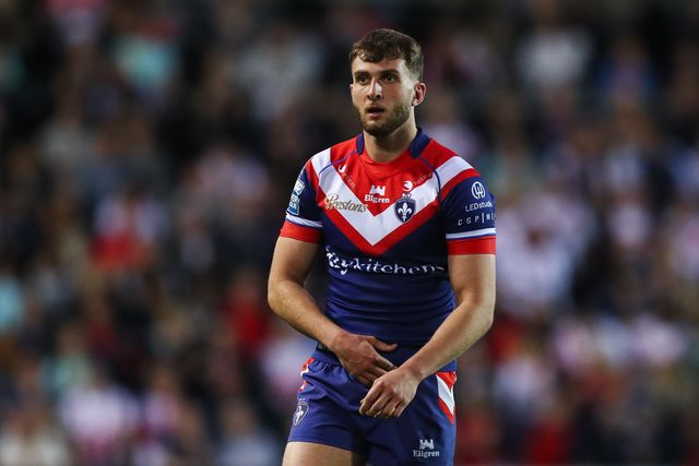 Josh Rourke of Wakefield Trinity during the Betfred Super League  Round 7 match St Helens vs Wakefield Trinity at Totally Wicked Stadium, St Helens, United Kingdom, 11th April 2025

(Photo by Gareth Evans/News Images)