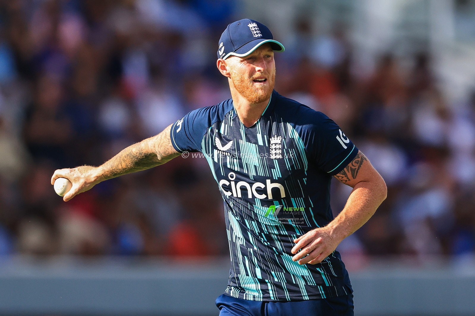 Ben Stokes of England in action during the game