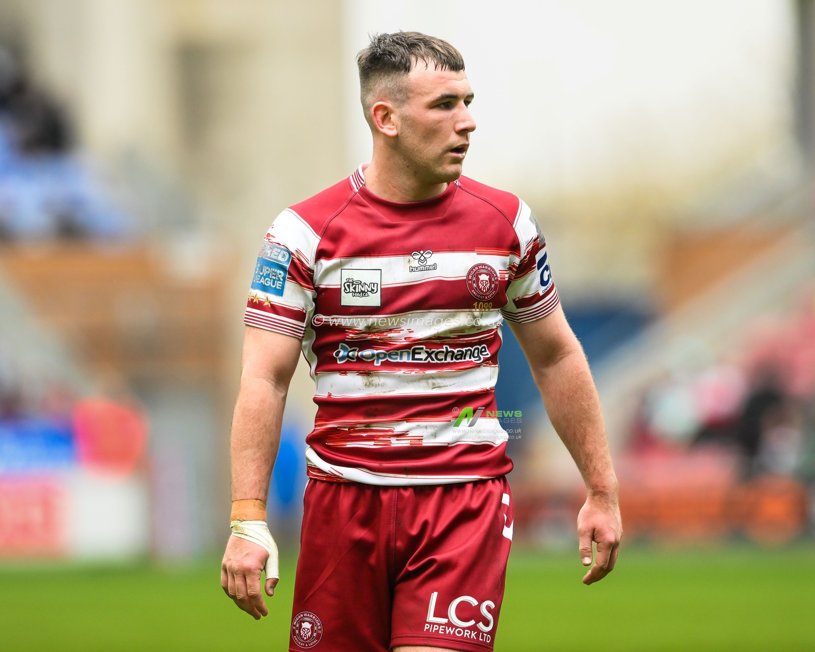Harry Smith #7 of Wigan Warriors during the Betfred Super League Round 10 match Wigan Warriors vs Wakefield Trinity at DW Stadium, Wigan, United Kingdom, 23rd April 2023

(Photo by Craig Thomas/News Images)