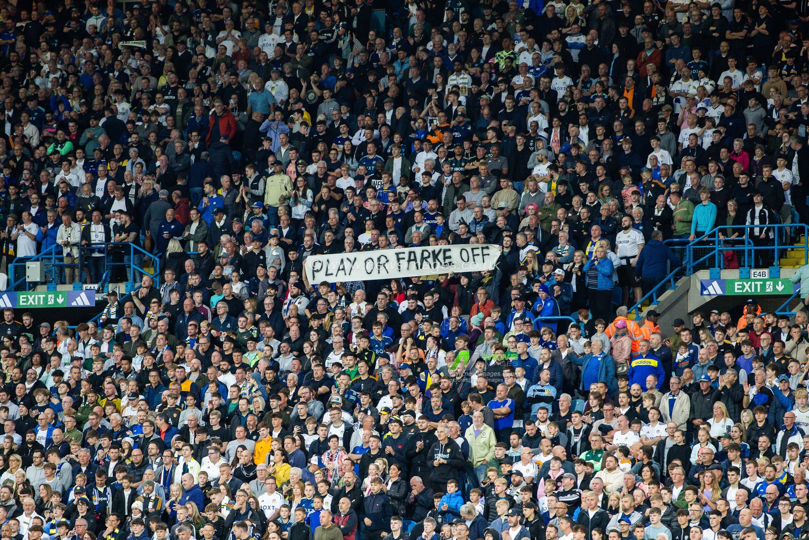 Leeds fans during the Sky Bet Championship match Leeds United vs West Bromwich Albion at Elland Road, Leeds, United Kingdom, 18th August 2023

(Photo by James Heaton/News Images)