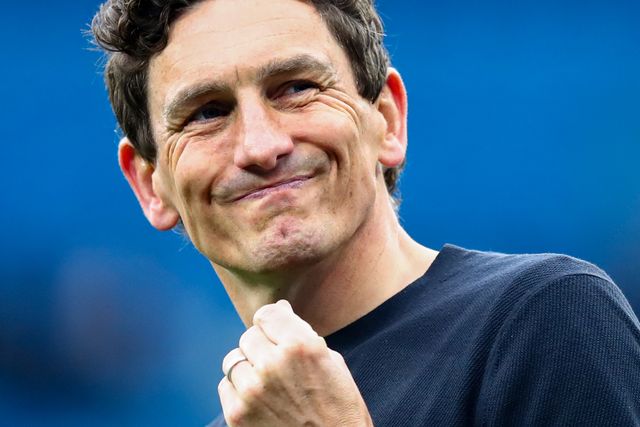 Keith Andrews manager of Brentford dejected after 3-0 loss after the Premier League match Manchester City vs Brentford at The City in the Community Etihad Stadium, Manchester, United Kingdom on 09 May 2026

(Photo by Jorge Horsted/News Images)