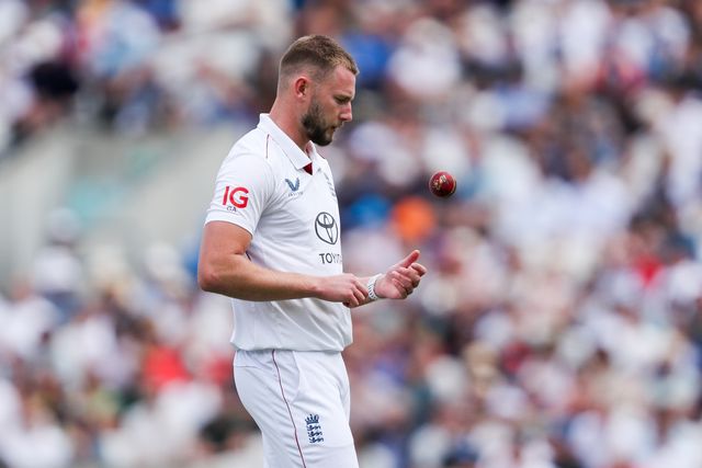 Gus Atkinson of England bowls during the 5th Rothesay Test Match Day 3 England vs India at The Kia Oval, London, United Kingdom, 2nd August 2025

(Photo by Izzy Poles/News Images)