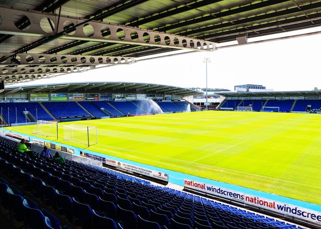 A general view of SMH Stadium ahead of the during the Pre-season friendly match Chesterfield vs Nottingham Forest at SMH Group Stadiumact Stadium, Chesterfield, United Kingdom, 12th July 2025

(Photo by Richard Bierton/News Images)