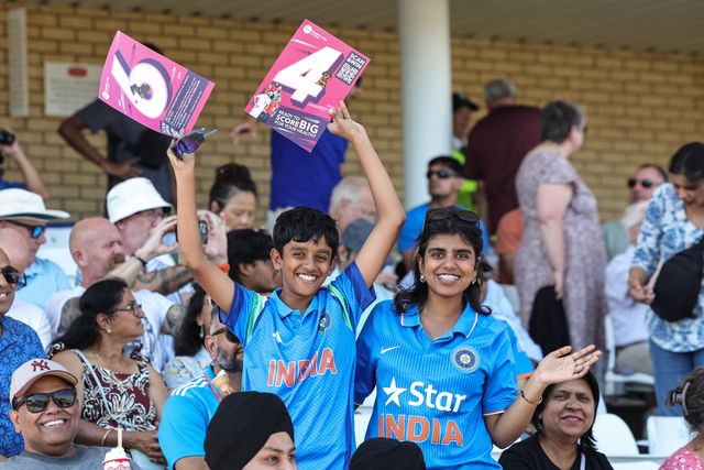India fans take to their seats ahed of play during the Third Vitality T20 International match England vs India at Trent Bridge, Nottingham, United Kingdom on 07 July 2026

(Photo by Mark Cosgrove/News Images)