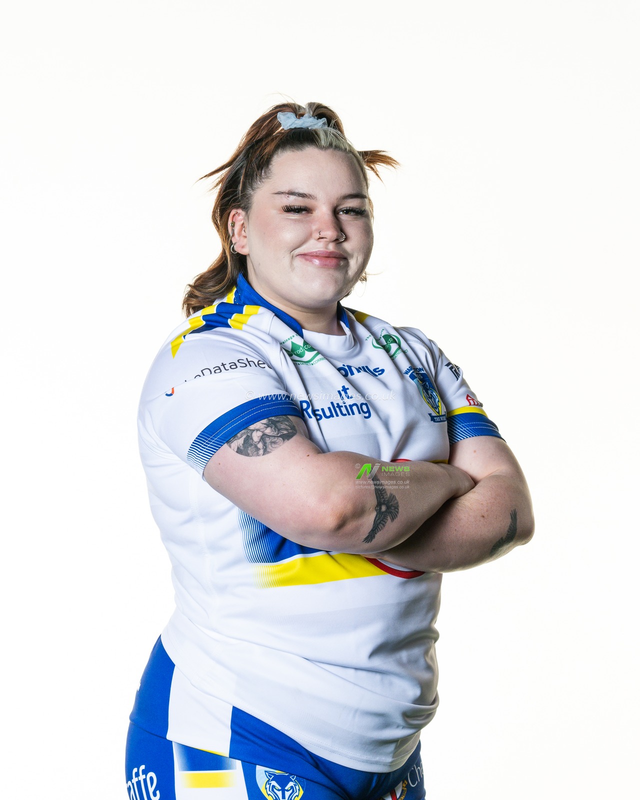 Warrington Wolves women's headshot at Training facility, University of Chesterâ€™s Warrington campus, 31st March 2023

(Photo by Craig Thomas/News Images)