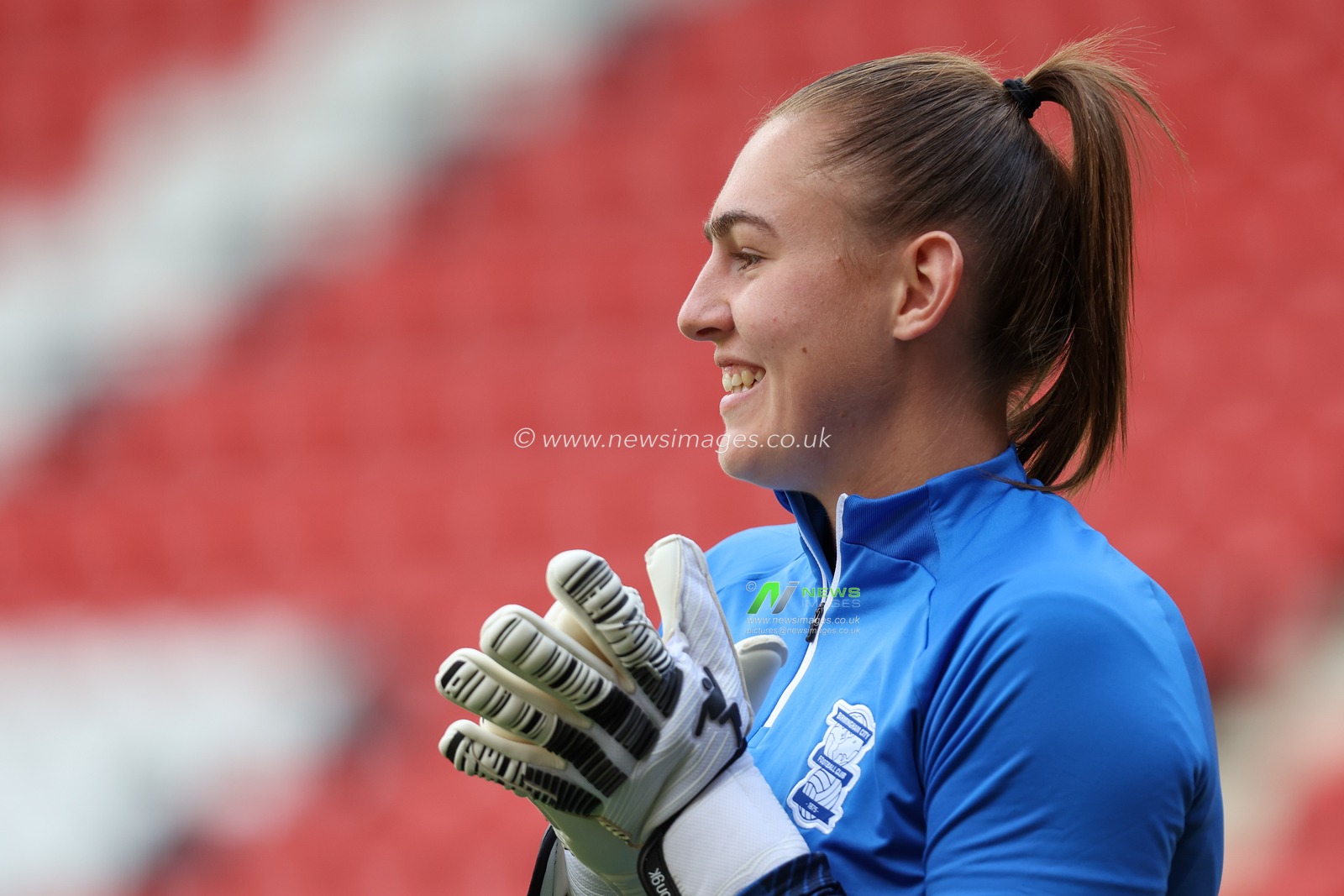Lucy Thomas #1 of Birmingham City ahead of the The Fa Women's Super 2 League match Chalrton Women vs Birmingham City Women at The Oakwood VCD Athletic, Charlton, United Kingdom, 18th September 2022

(Photo by Simon Bissett/News Images)
