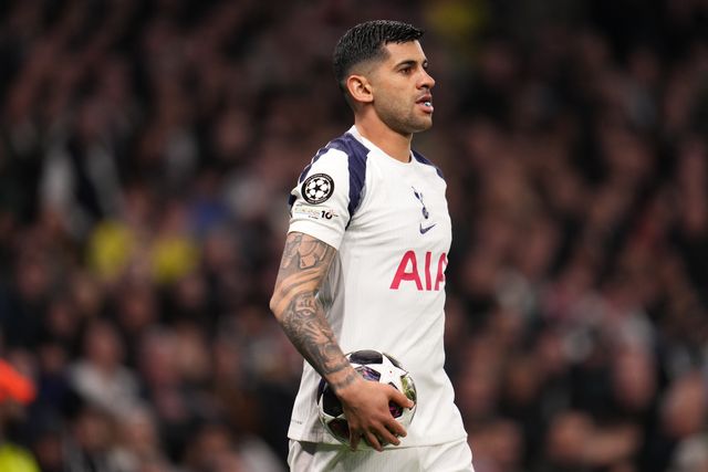 Cristian Romero of Tottenham Hotspur during the UEFA Champions League match Tottenham Hotspur vs Atletico Madrid at Tottenham Hotspur Stadium, London, United Kingdom on 18 March 2026

(Photo by Harvey Murphy/News Images)