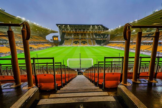 A general view of the pitch and stands during the Premier League match Wolverhampton Wanderers vs Aston Villa at Molineux, Wolverhampton, United Kingdom on 27 February 2026

(Photo by Maynard Manyowa/News Images)