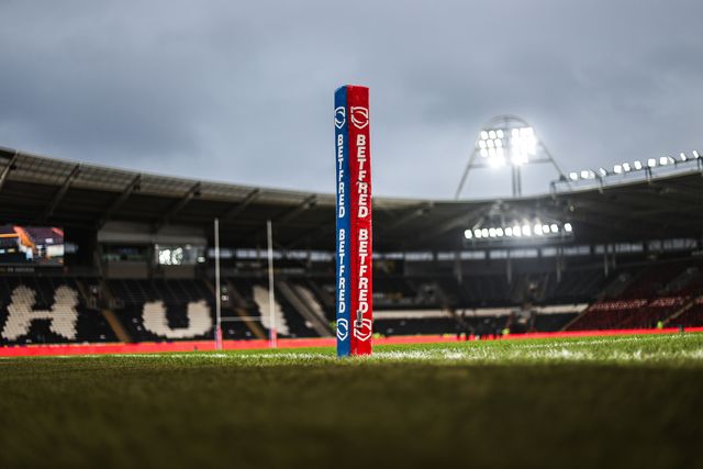 A general view of MKM Stadium ahead of the World Club Challenge 2026 match Hull KR vs Brisbane Broncos at MKM Stadium, Hull, United Kingdom on 19 February 2026

(Photo by Alfie Cosgrove/News Images)