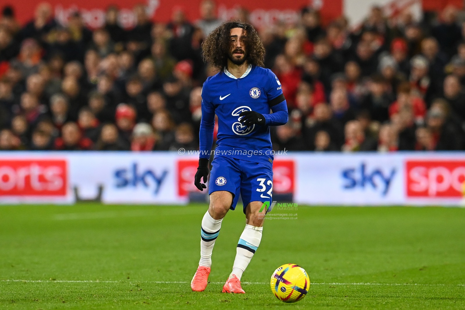 Marc Cucurella #32 of Chelsea in action during the Premier League match Nottingham Forest vs Chelsea at City Ground, Nottingham, United Kingdom, 1st January 2023

(Photo by Craig Thomas/News Images)