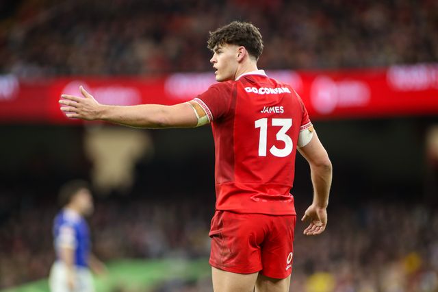 Eddie James of Wales during the Guinness Six Nations match Wales vs France at Principality Stadium, Cardiff, United Kingdom, 15th February 2026

(Photo by Andrew Lewis/News Images)