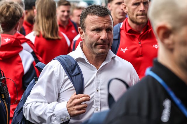 Willie Peters head coach of Hull KR arrives during the Betfred Challenge Cup Semi-Finals match Warrington Wolves vs Hull KR at Eco-Power Stadium, Doncaster, United Kingdom on 10 May 2026

(Photo by Alfie Cosgrove/News Images)