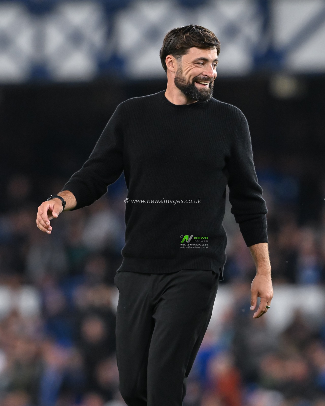 Russell Martin manager of Southampton all smiles ahead of the Carabao Cup match Everton vs Southampton at Goodison Park, Liverpool, United Kingdom, 17th September 2024

(Photo by Cody Froggatt/News Images)