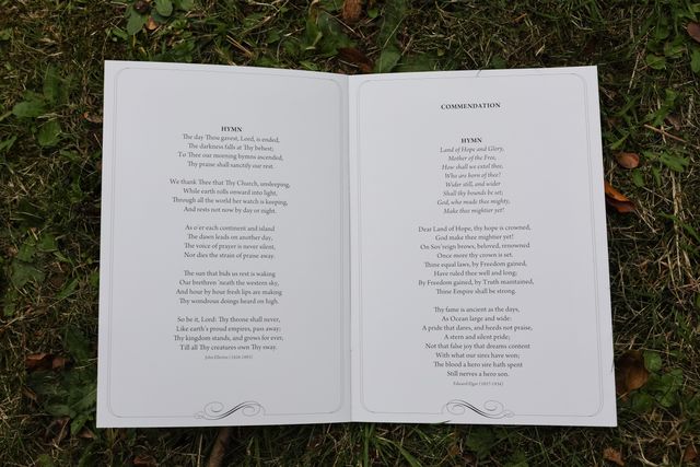 Pages form Harold Dennis “Dickie” Bird OBE order of service booklet during the Funeral of Harold Dennis “Dickie” Bird OBE at St Mary's Church, Barnsley, United Kingdom, 19th October 2025

(Photo by Mark Cosgrove/News Images)