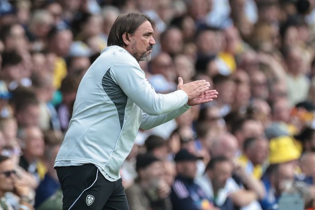 Daniel Farke manager of Leeds United reacts in the technical area during the Pre-season friendly match Leeds United vs Villarreal at Elland Road, Leeds, United Kingdom, 2nd August 2025

(Photo by Mark Cosgrove/News Images)