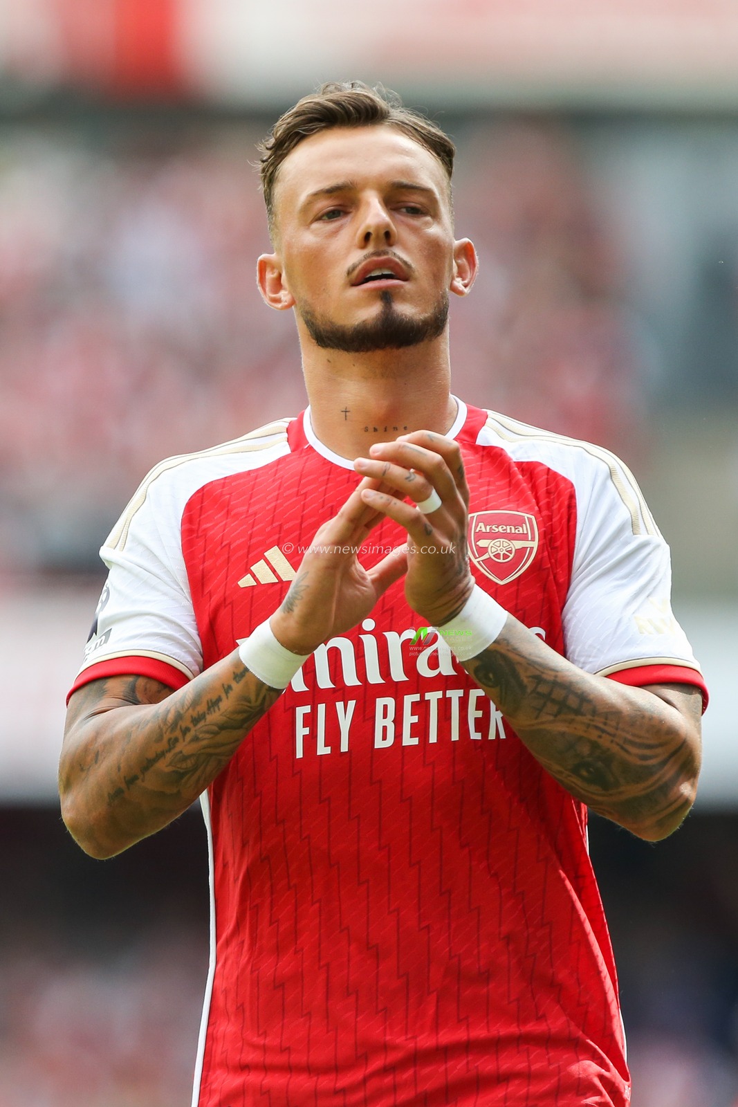 Ben White #4 of Arsenal during the Premier League match Arsenal vs Fulham at Emirates Stadium, London, United Kingdom, 26th August 2023

(Photo by Arron Gent/News Images)