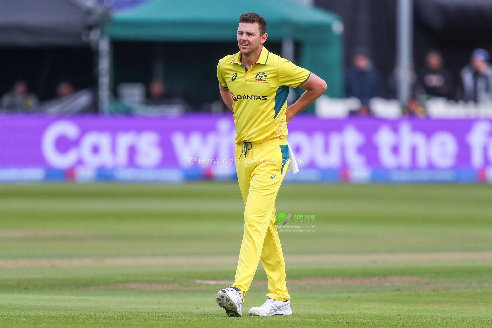 Josh Hazlewood of Australia during the Fifth Metro Bank One Day International match England vs Australia at Seat Unique Stadium, Bristol, United Kingdom, 29th September 2024

(Photo by Gareth Evans/News Images)