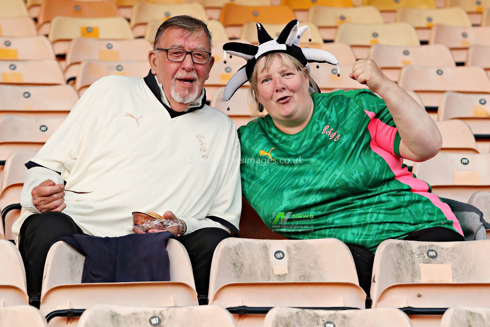 Port Vale fans before the Sky Bet League 1 match Port Vale vs Cardiff City at Vale Park, Burslem, United Kingdom, 7th August 2025(Photo by Sam Eaden/News Images)