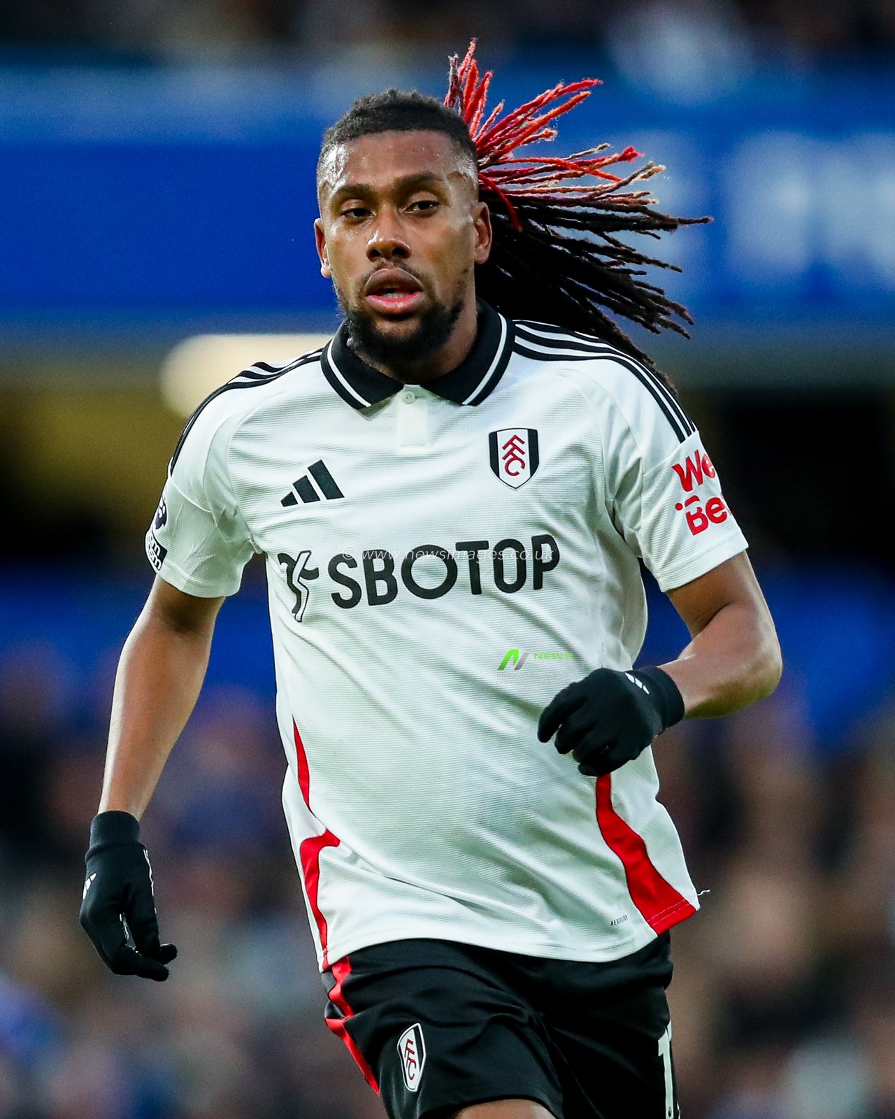 Alex Iwobi of Fulham in action during the Premier League match Chelsea vs Fulham at Stamford Bridge, London, United Kingdom, 26th December 2024

(Photo by Izzy Poles/News Images)