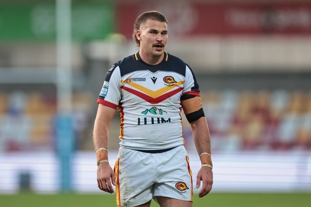 Josh Allen of Catalans Dragons during the Betfred Super League round 12 match York Knights vs Catalans Dragons at LNER Community Stadium, York, United Kingdom on 23 May 2026

(Photo by Mark Cosgrove/News Images)