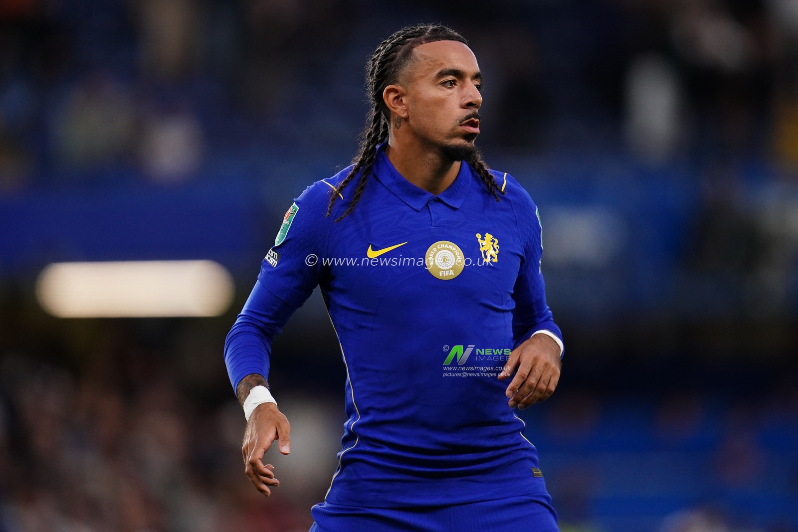 Malo Gusto of Chelsea during the Carabao Cup round 2 match Chelsea vs Luton Town at Stamford Bridge, London, United Kingdom on 27 August 2026

(Photo by Harvey Murphy/News Images)