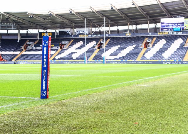 A general view of MKM Stadium during the Betfred Super League Round 24 match Hull FC vs Leeds Rhinos at MKM Stadium, Hull, United Kingdom, 30th August 2025

(Photo by Richard Bierton/News Images)