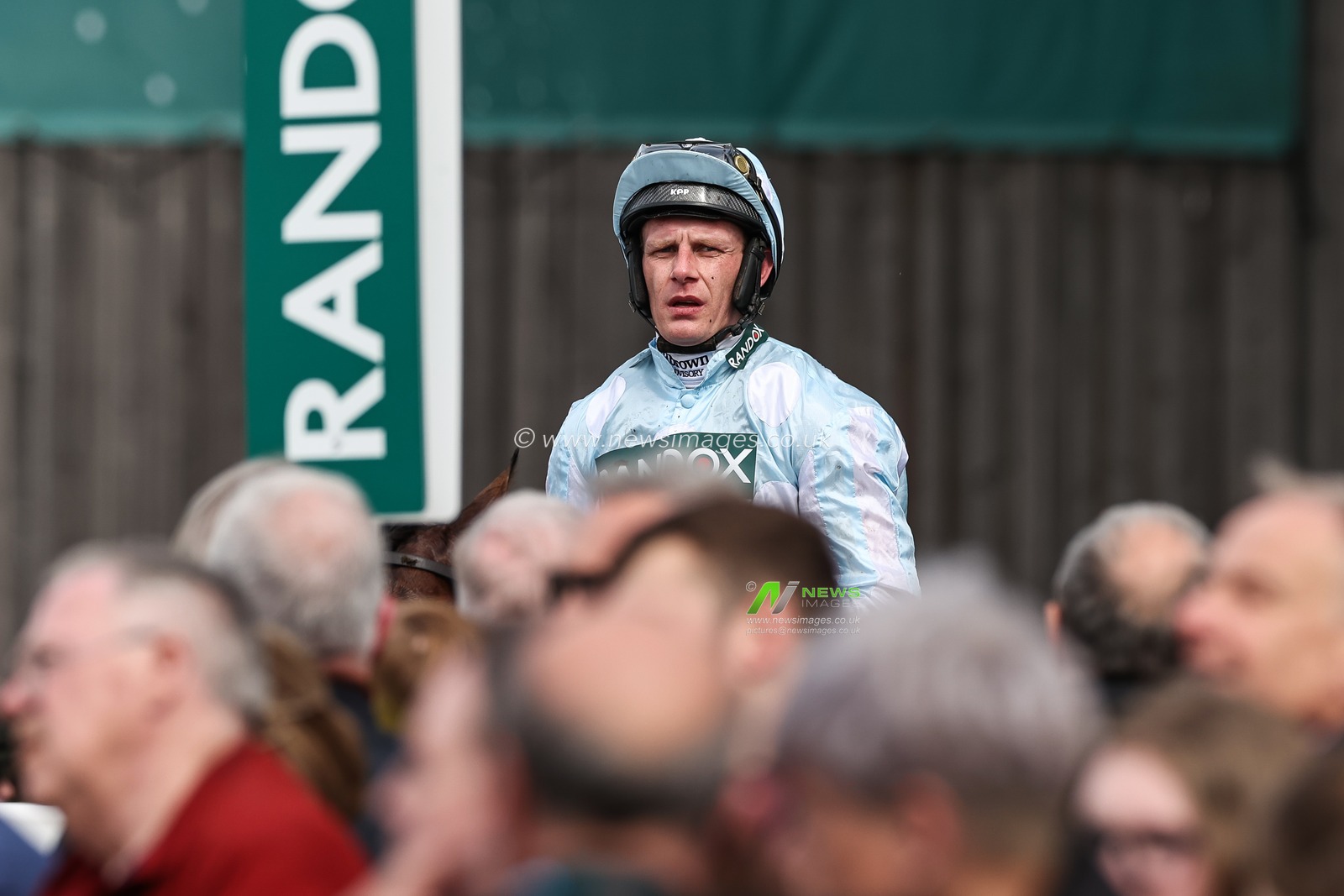 Paul Townend returns to the paddock after finishing second on Kargese in the 2.20pm The Boodles Anniversary 4-y-o Juvenile Hurdle (Class 1) during the Randox Grand National 2024 Opening Day at Aintree Racecourse, Liverpool, United Kingdom, 11th April 2024

(Photo by Mark Cosgrove/News Images)
