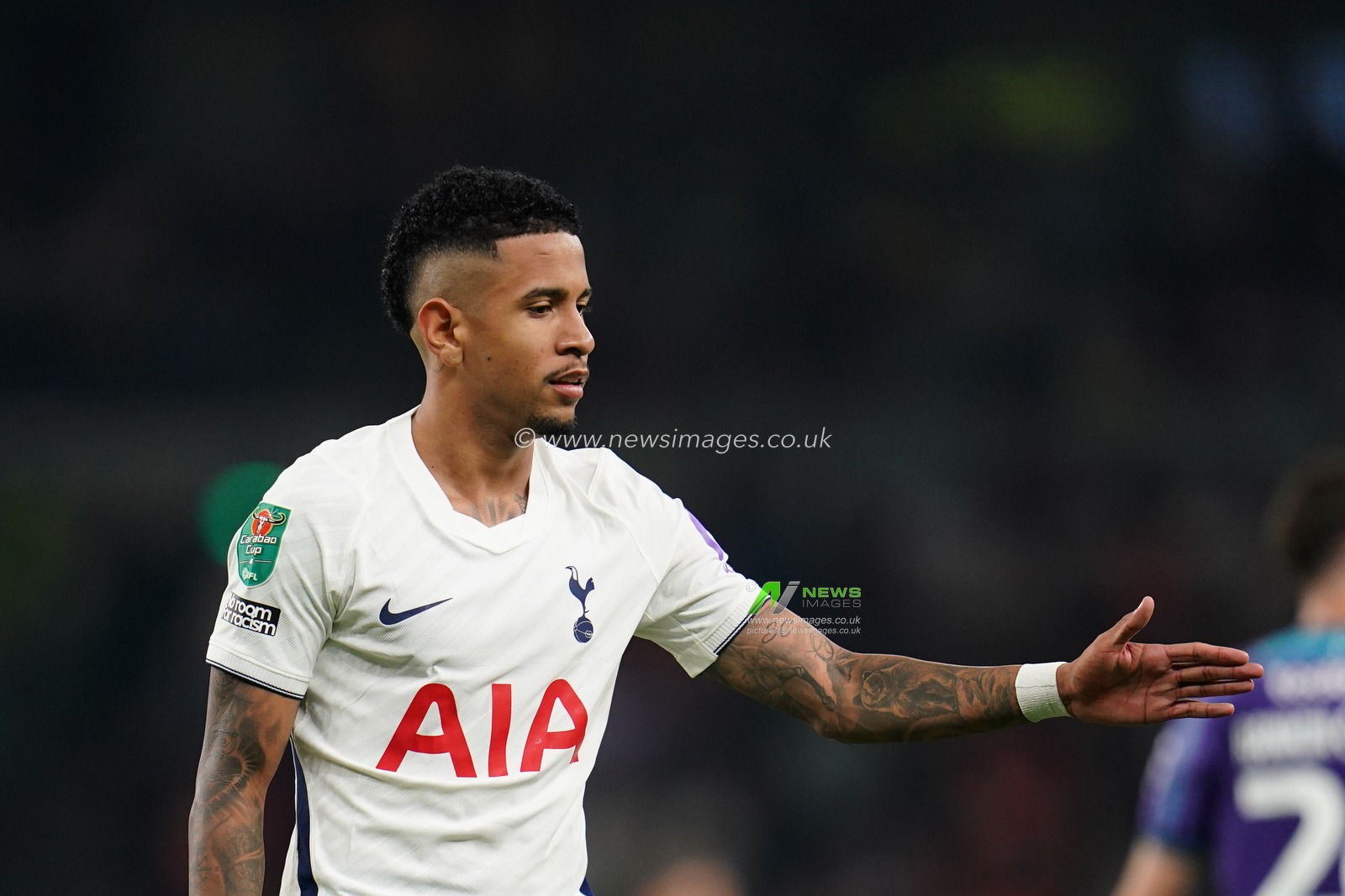 Savio of Tottenham Hotspur during the Carabao Cup round 2 match Tottenham Hotspur vs Charlton Athletic at Tottenham Hotspur Stadium, London, United Kingdom on 26 August 2026

(Photo by Harvey Murphy/News Images)