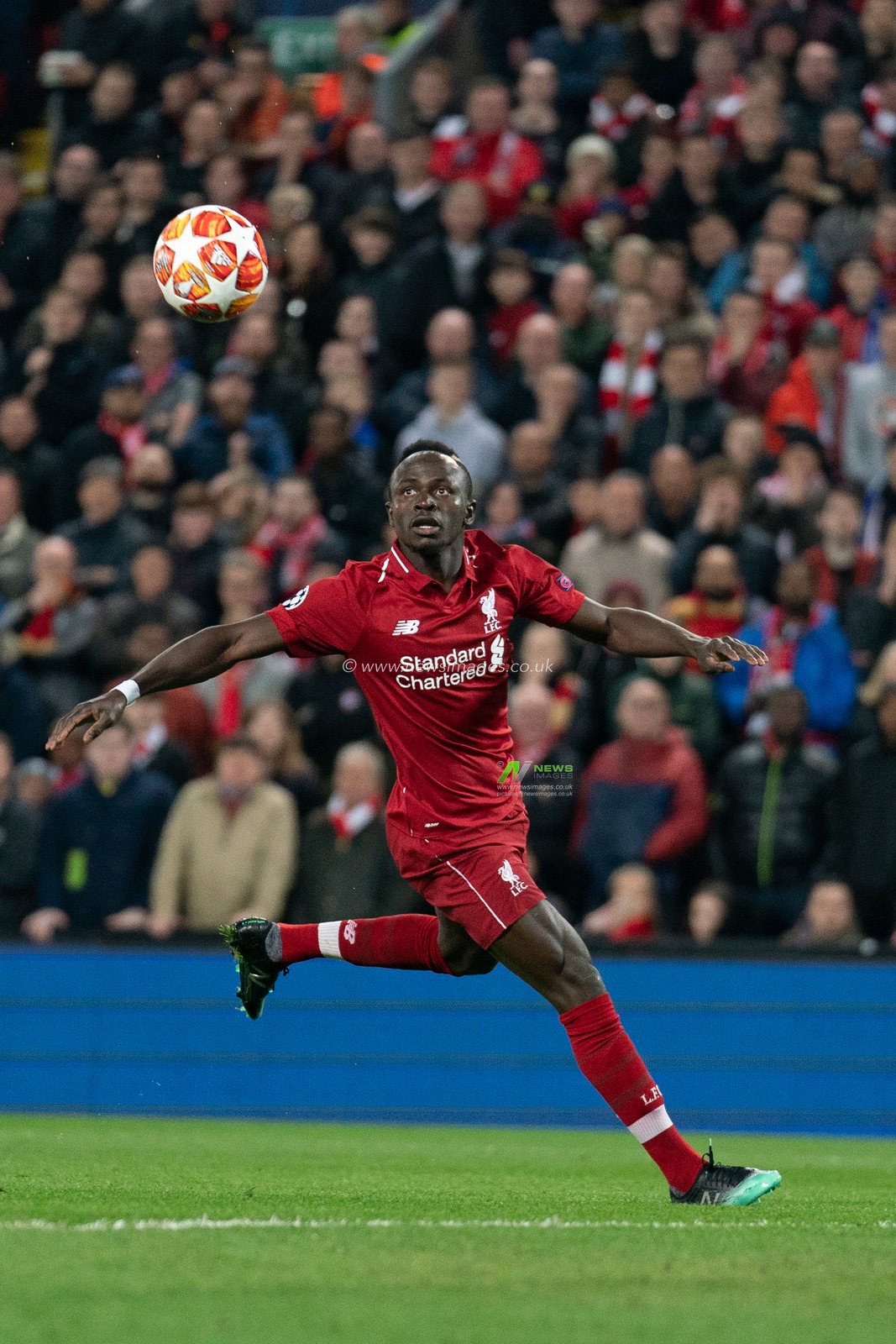 Liverpool's Sadio Mane has his goal disallowed

9th April 2019 , Anfield Stadium, Liverpool, England;  EUFA Champions League Quarter Final, First Leg, Liverpool FC vs FC Porto 

Credit: Terry Donnelly/News Images