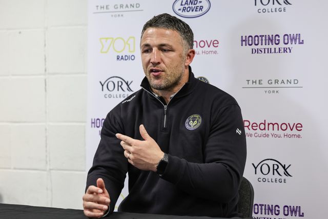 Sam Burgess head coach of Warrington Wolves speaks in the post match press conference during the Betfred Super League Round 4 match York Knights vs Warrington Wolves at LNER Community Stadium, York, United Kingdom on 06 March 2026

(Photo by Mark Cosgrove/News Images)