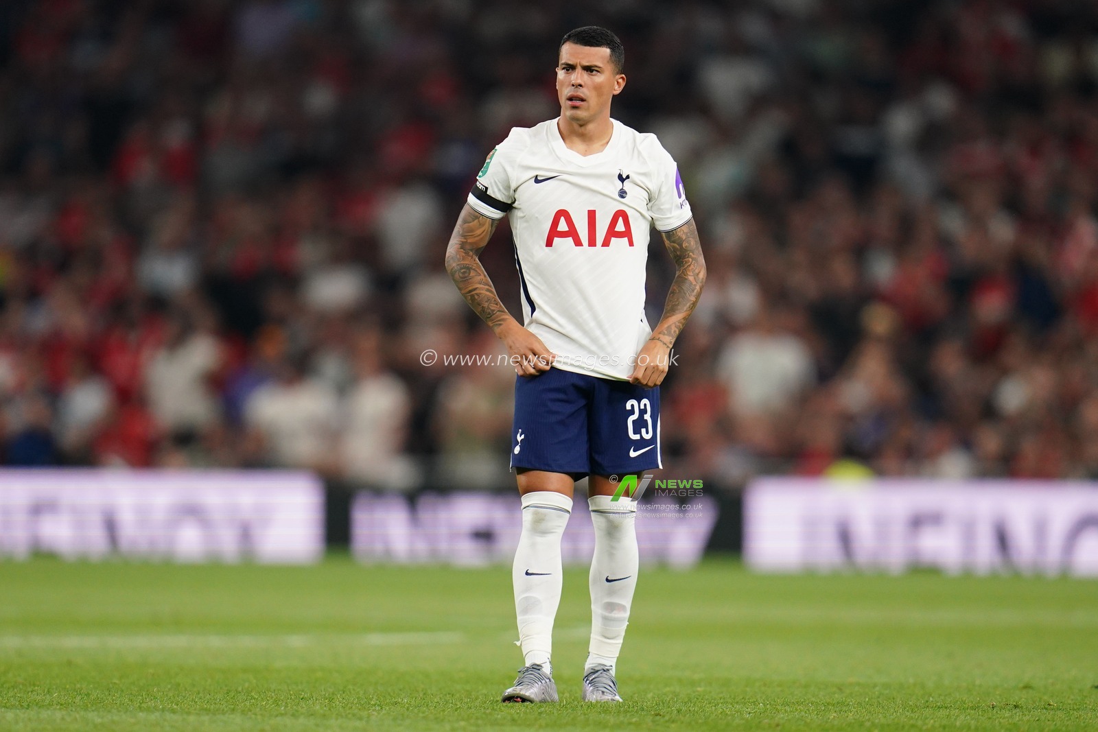 Pedro Porro of Tottenham Hotspur during the Carabao Cup round 2 match Tottenham Hotspur vs Charlton Athletic at Tottenham Hotspur Stadium, London, United Kingdom on 26 August 2026

(Photo by Harvey Murphy/News Images)