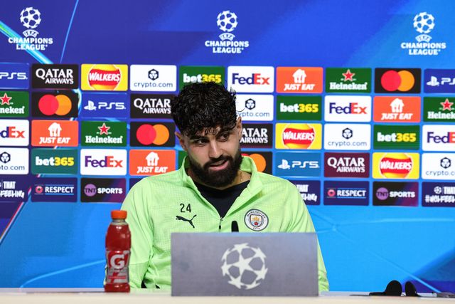 UEFA Champions League press conference Matchday 5 of 8 Manchester City vs Bayer 04 Leverkusen