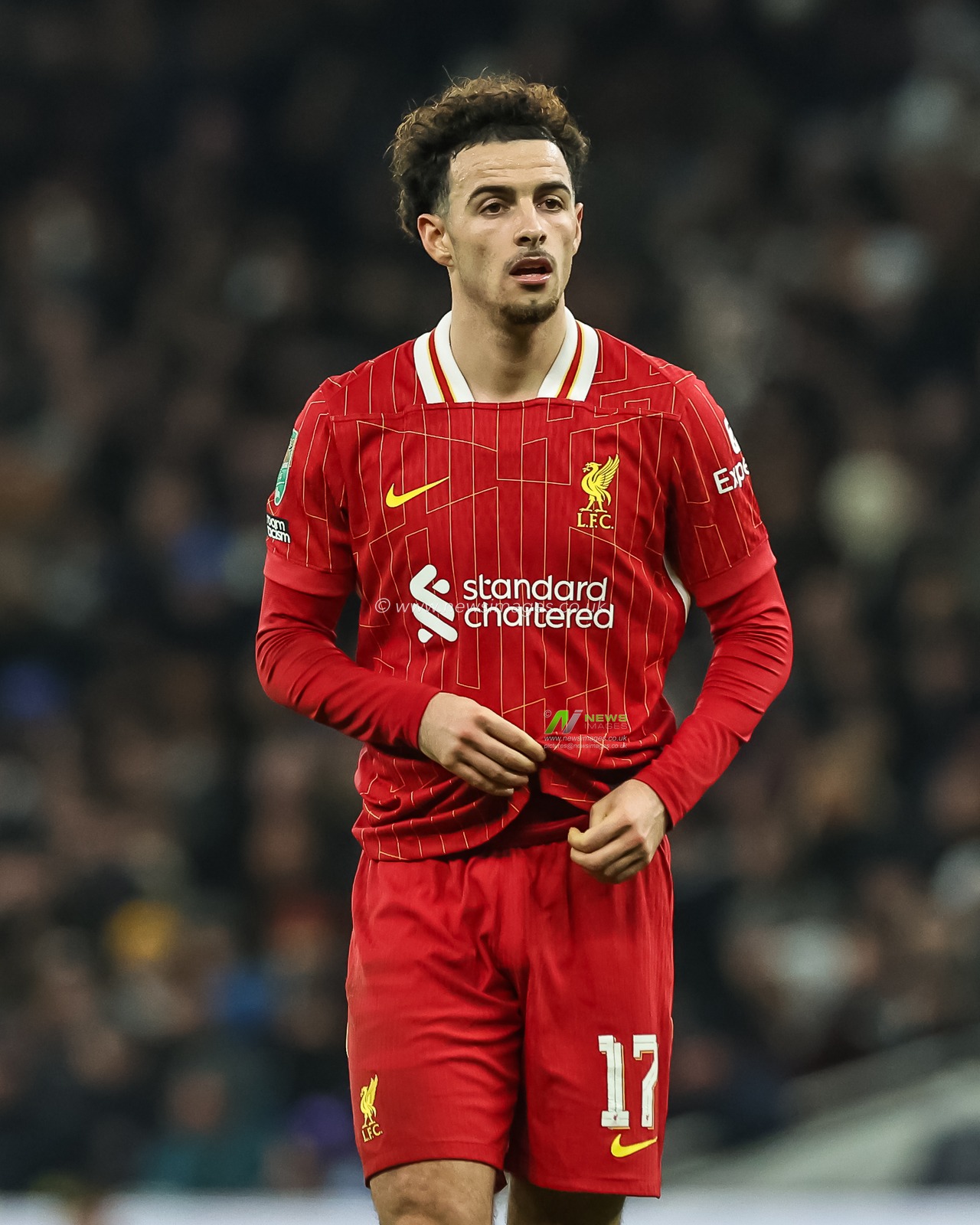 Curtis Jones of Liverpool during the Carabao Cup Semi-Finals First Leg Tottenham Hotspur vs Liverpool at Tottenham Hotspur Stadium, London, United Kingdom, 8th January 2025

(Photo by Mark Cosgrove/News Images)