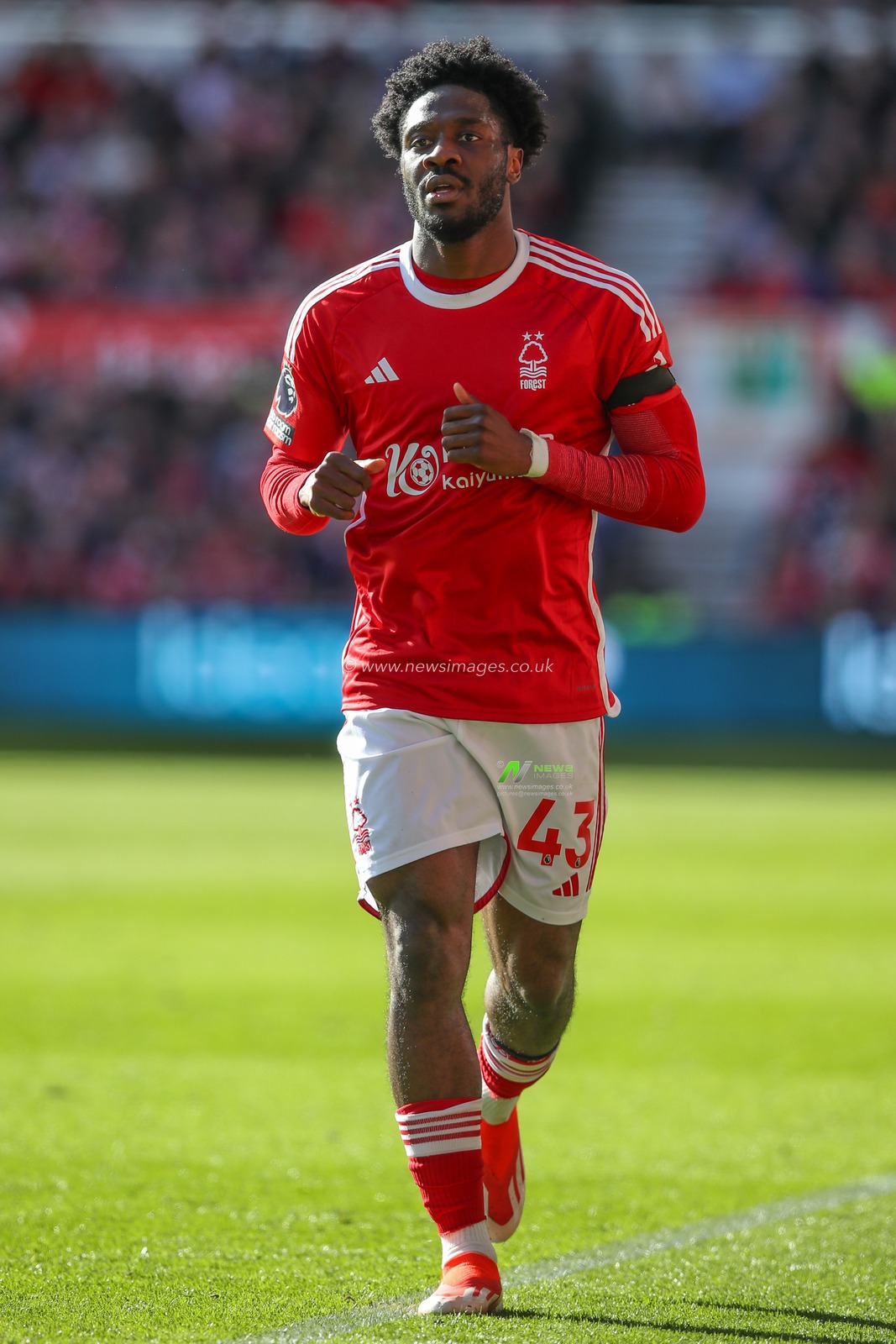 Ola Aina of Nottingham Forest during the Premier League match Nottingham Forest vs Crystal Palace at City Ground, Nottingham, United Kingdom, 30th March 2024

(Photo by Gareth Evans/News Images)