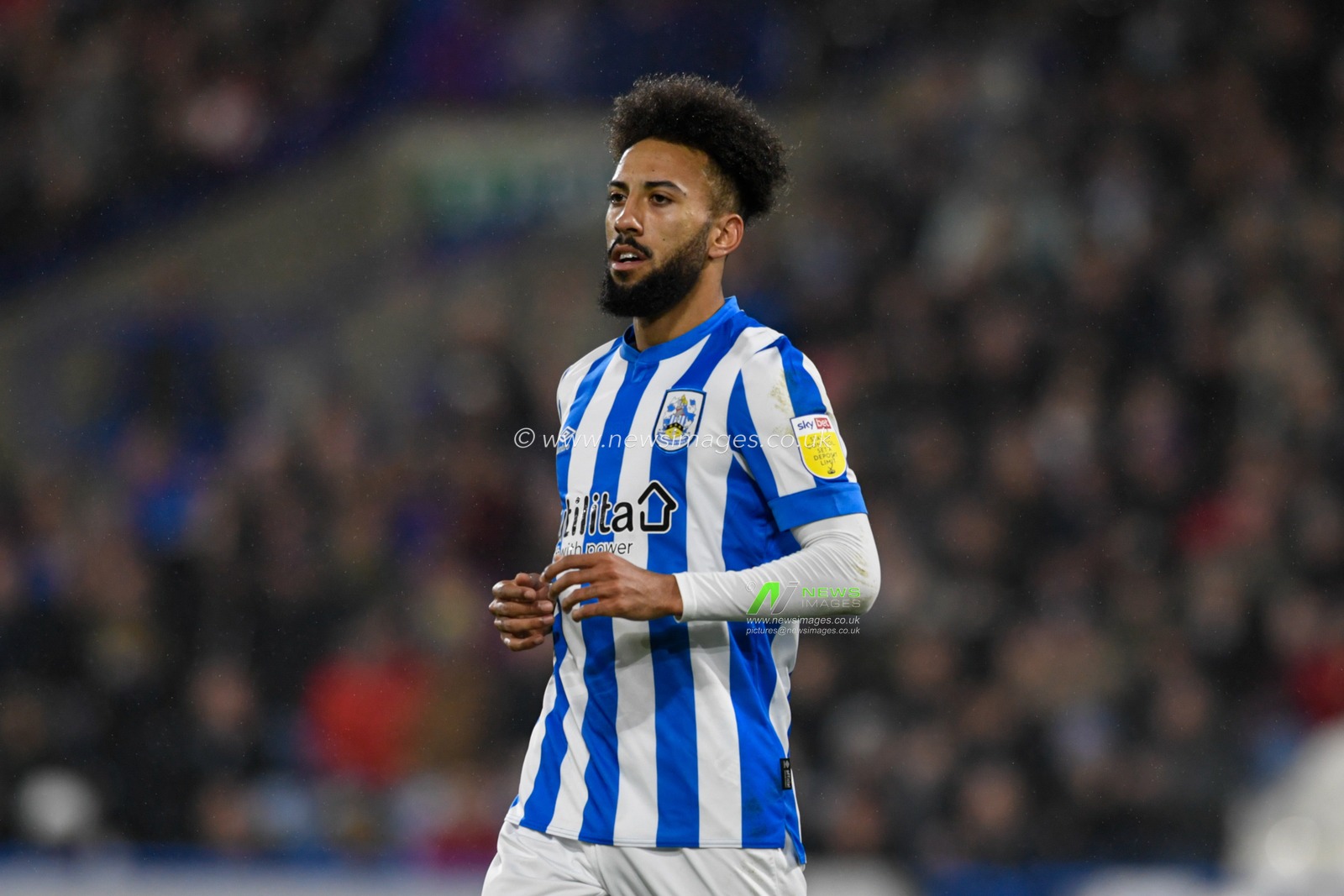 Sorba Thomas #16 of Huddersfield Town in action during the game