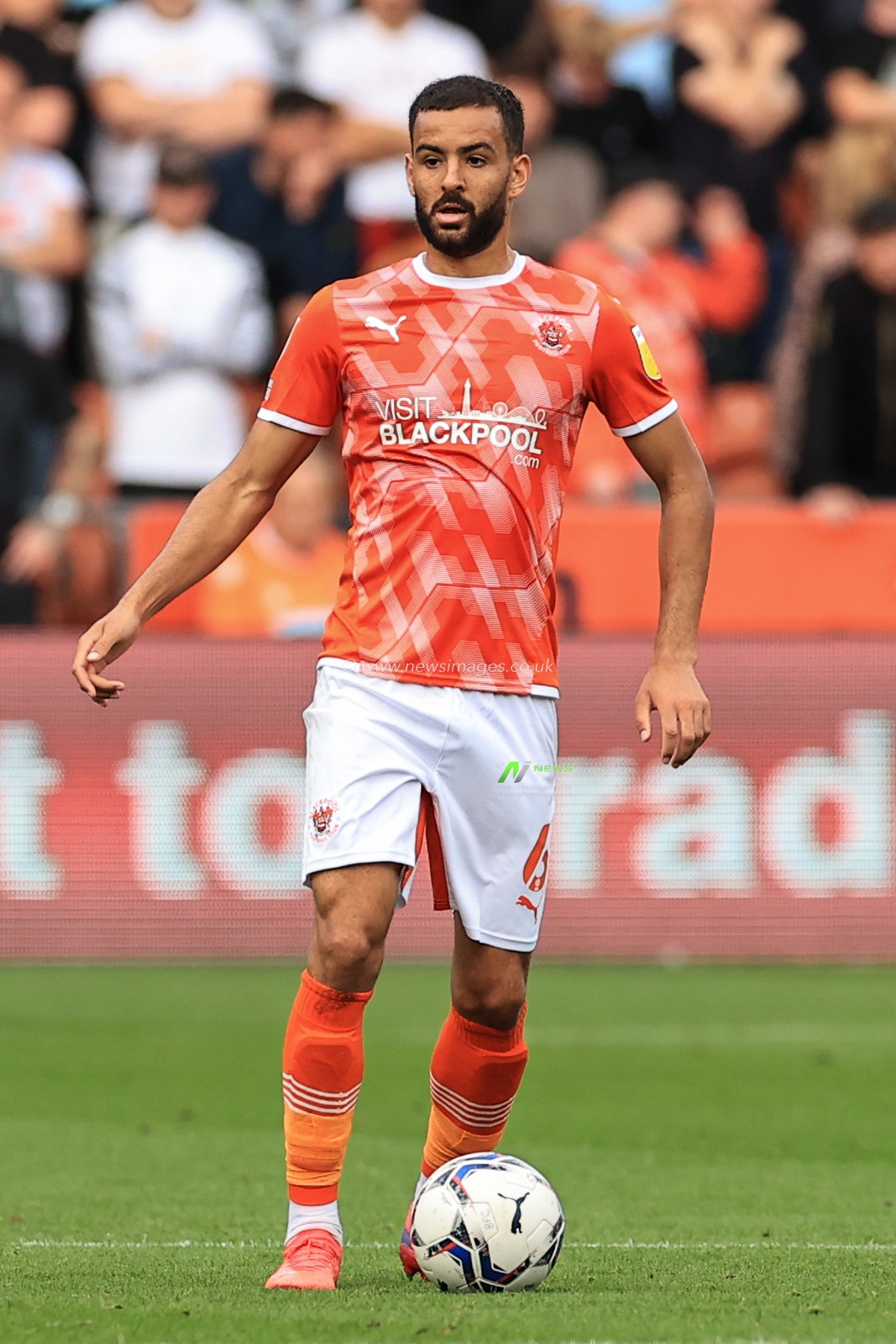 Kevin Stewart #6 of Blackpool during the game