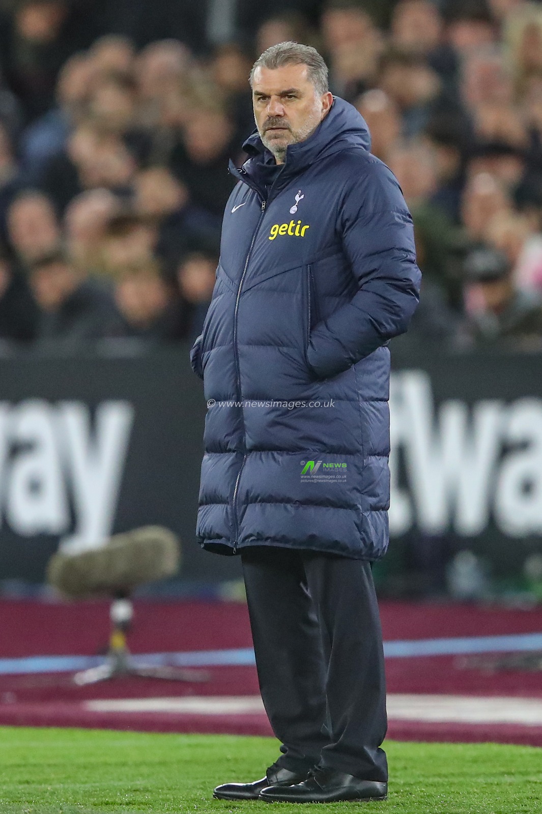 Ange Postecoglou manager of Tottenham Hotspur during the Premier League match West Ham United vs Tottenham Hotspur at London Stadium, London, United Kingdom, 2nd April 2024

(Photo by Gareth Evans/News Images)