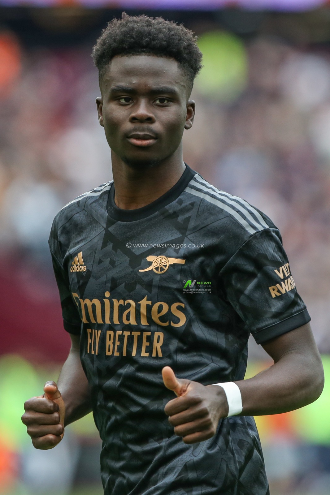 Bukayo Saka #7 of Arsenal during the Premier League match West Ham United vs Arsenal at London Stadium, London, United Kingdom, 16th April 2023

(Photo by Arron Gent/News Images)