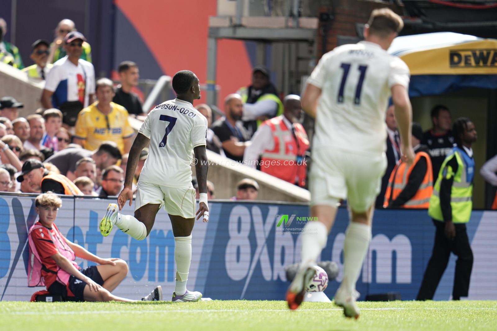 Callum Hudson-Odoi of Nottingham Forest celebrates scoring equaliser during the Premier League match Crystal Palace vs Nottingham Forest at Selhurst Park, London, United Kingdom, 24th August 2025

(Photo by Harvey Murphy/News Images)